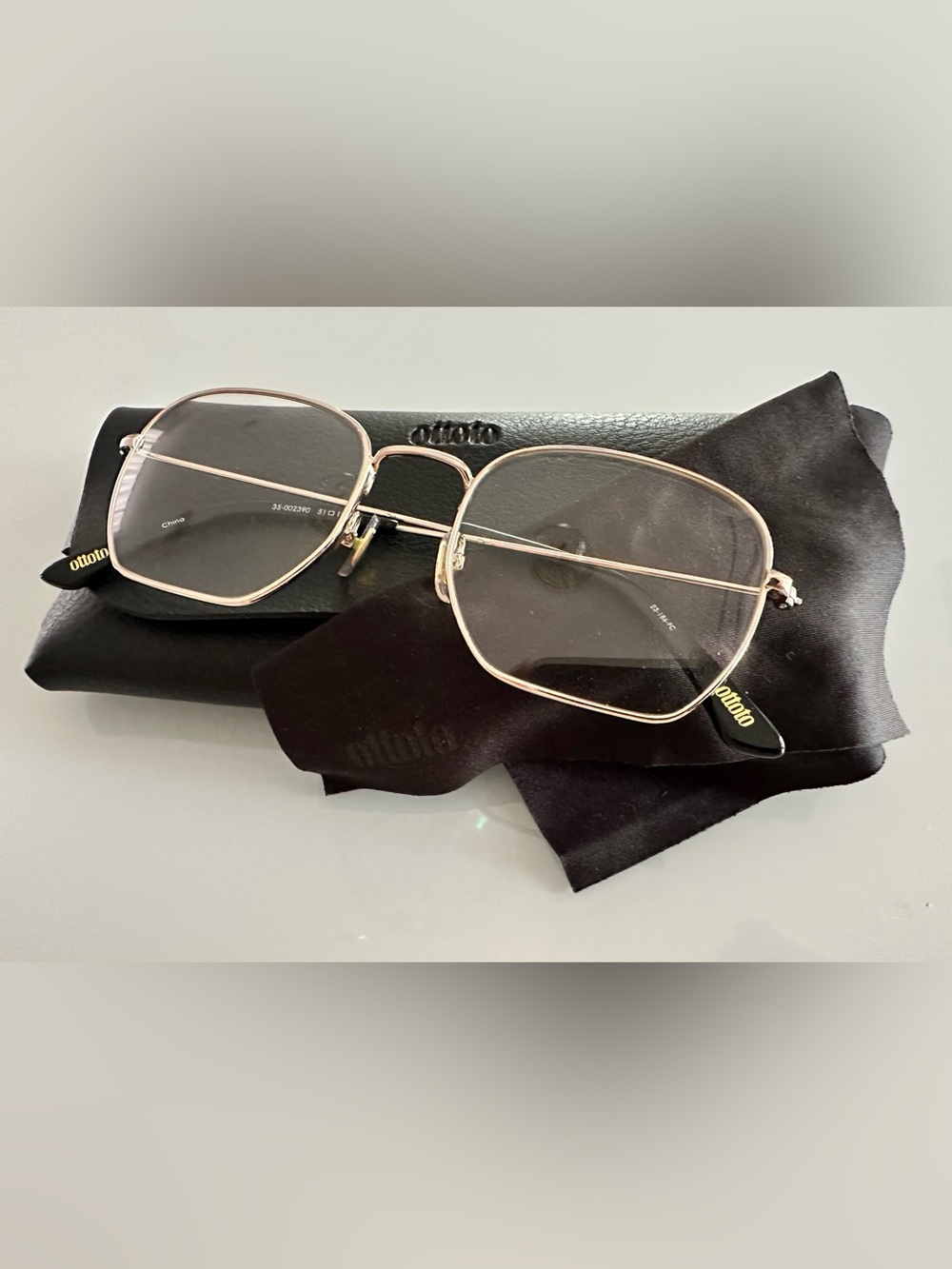 Ottoto After Hours Eyeglasses - Gold Frame - Small Adult Size - Pre-owned w/ RX